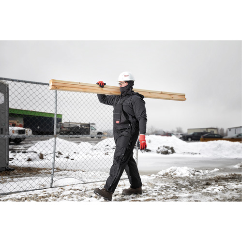 Salopette GridIron de longueur standard avec fermeture &agrave; glissi&egrave;re jusqu'&agrave; la cuisse, Hommes, Grand, Noir Cam Industrial