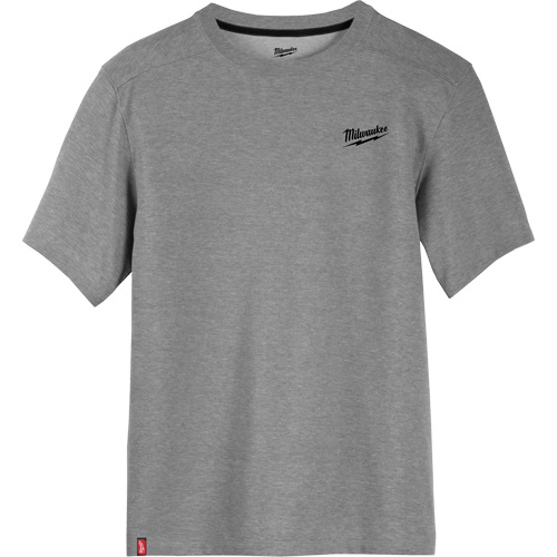Hybrid Work Tee Shirt, Men's, Small, Grey Cam Industrial
