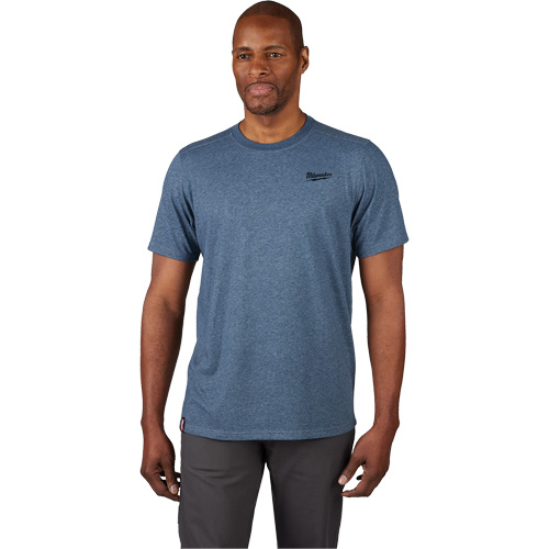 T-shirt de travail hybride, Hommes, Petit, Bleu Cam Industrial