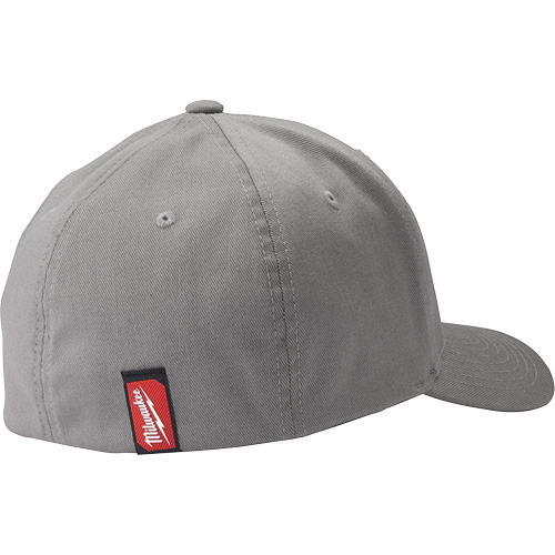 Flexfit&reg; Fitted Hat - Large/X-Large, Grey, Poly-Cotton Cam Industrial