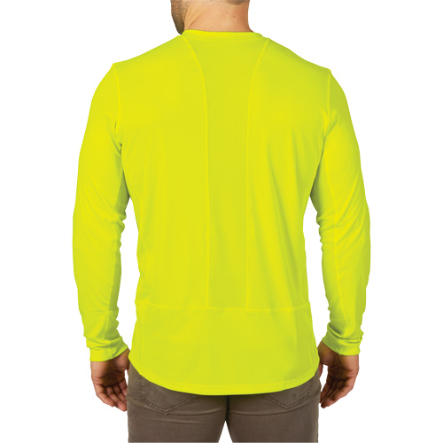 Chandail l&eacute;ger &agrave; haute visibilit&eacute; Workskin, Hommes, Petit, Jaune Cam Industrial