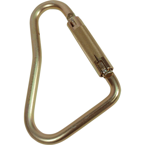 Offset D-Shaped Carabiner, Steel, 5000 lbs Capacity Cam Industrial