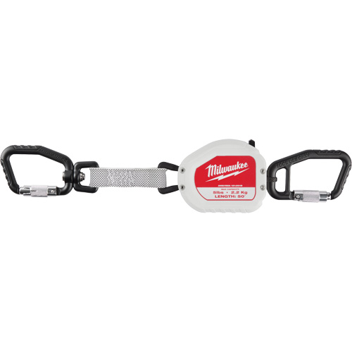 Quick-Connect Tool Lanyard, Retractable, Dual Carabiner Cam Industrial