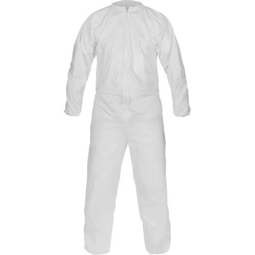 Combinaison non st&eacute;rile de fabrication &eacute;co-efficace CleanMax, Moyen, Blanc, Microporeux Cam Industrial