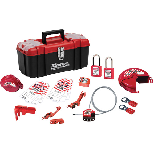 Basic Lockout Kit with Zenex Thermoplastic Locks, Electrical/Valve Kit, 19 Components Cam Industrial
