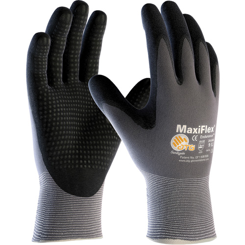 Gants compatibles avec les &eacute;crans tactiles ATG MaxiFlex Endurance, T-petit, R&ecirc;vetement Nitrile, Calibre 15, Enveloppe en Nylon/Lycra Cam Industrial