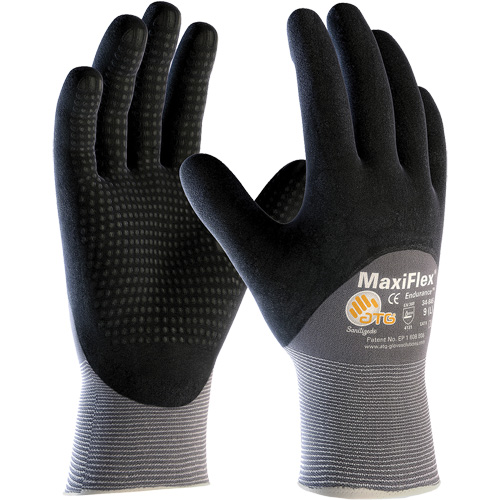 Gants compatibles avec les &eacute;crans tactiles ATG MaxiFlex Endurance, T-Grand, R&ecirc;vetement Nitrile, Calibre 15, Enveloppe en Nylon Cam Industrial
