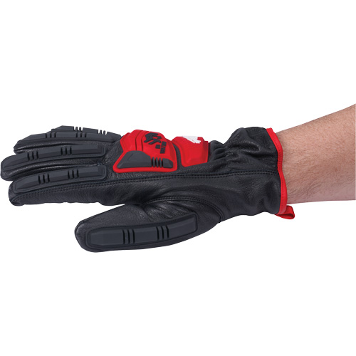 Goatskin Impact Gloves, Small, Grain Leather Palm Cam Industrial