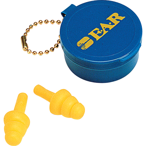 E-A-R Ultrafit Premolded Reusable Earplugs, Uncorded, Pair - Plastic Case, 25 dB NRR, One-Size Cam Industrial