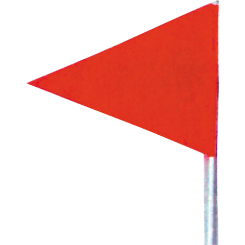 Fanions pour le d&eacute;neigement, Rouge, 6' ha Cam Industrial