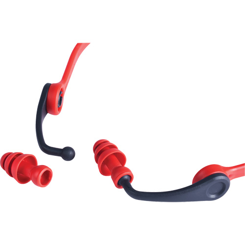 Replacement Banded Flanged Ear Plugs, 25 dB NRR, One-Size Cam Industrial