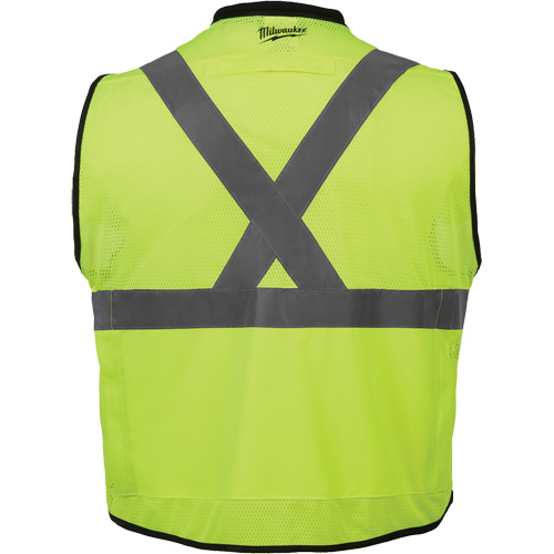 Performance Safety Vest, High Visibility Lime-Yellow, Large/X-Large Cam Industrial