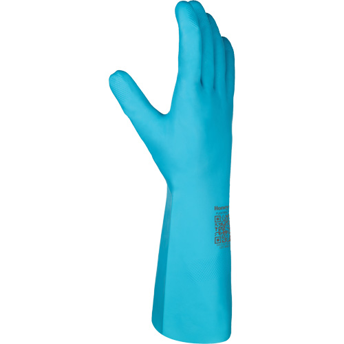 Flextril Chemical Gloves, Size 7, 12.5" L, Nitrile, Nylon Inner Lining Cam Industrial