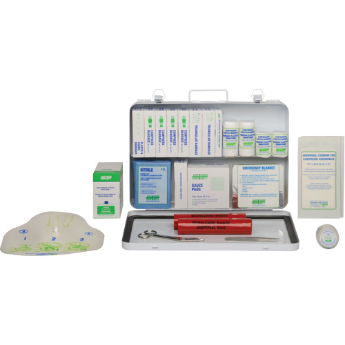 First Aid Kit, Meets CSA Z1220-17 Type 2 Low-Risk Environment, Medium (26-50 Workers) Cam Industrial