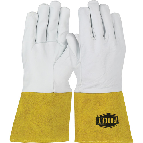 Ironcat&reg; Premium Leather TIG Glove, Grain Kidskin, Size Small Cam Industrial