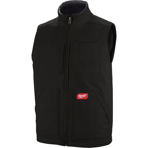 Heavy-Duty Sherpa-Lined Vest, Men's, Small, Black Cam Industrial