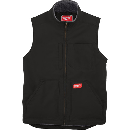 Heavy-Duty Sherpa-Lined Vest, Men's, Small, Black Cam Industrial