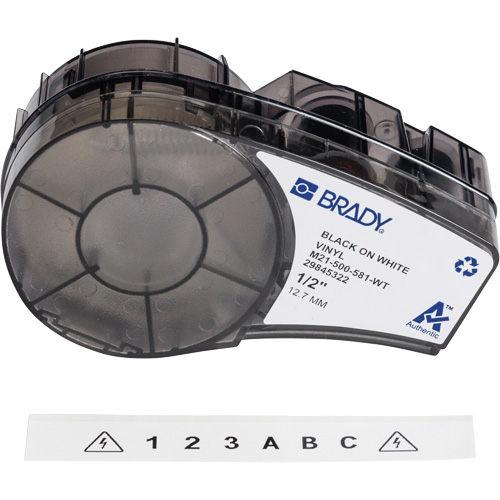 Repositionable Multi-Purpose Labels with Ribbon, Black Cam Industrial