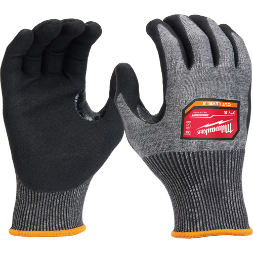 High-Dexterity Dipped Gloves, Size Small, 18 Gauge, Nitrile Coated, Nylon/Polyethylene/Tungsten Shell, ASTM ANSI Level A8/EN 388 Level F Cam Industrial