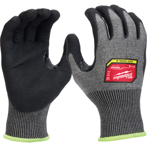 Gants enduits par trempage &agrave; dext&eacute;rit&eacute; &eacute;lev&eacute;e, Taille Petit, Calibre 18, Rev&ecirc;tement Nitrile, Enveloppe en Nylon/Poly&eacute;thyl&egrave;ne/Tungst&egrave;ne, ASTM ANSI niveau A9/EN 388 niveau F Cam Industrial