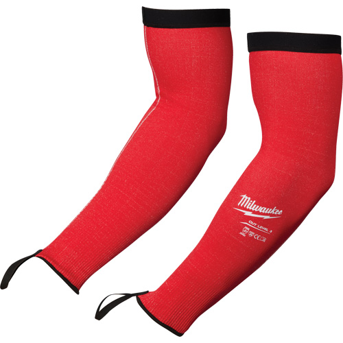 Manches de protection, Poly&eacute;thyl&egrave;ne, 16", ANSI/ISEA 105 niveau 3/EN 388 niveau 3/EN 388 niveau C, Rouge Cam Industrial
