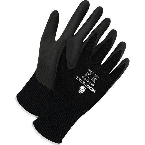 Gants enduits BDG Planet, 2T-petit/5, R&ecirc;vetement Mousse de nitrile, Calibre 15, Enveloppe en Nylon/Spand Cam Industrial
