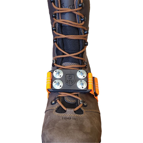 Midcleat&reg; Non-Sparking Ice Cleat, Carbon Steel, Stud Traction, One Size Cam Industrial