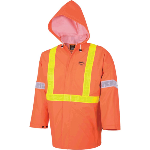 R85 Element FR FR 3-Piece Safety Rain Suit, PVC, Small, High-Visibility Orange Cam Industrial