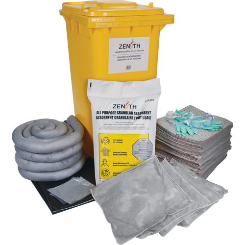Spill Kit, Universal, Bin, 63 US gal. Absorbancy Cam Industrial