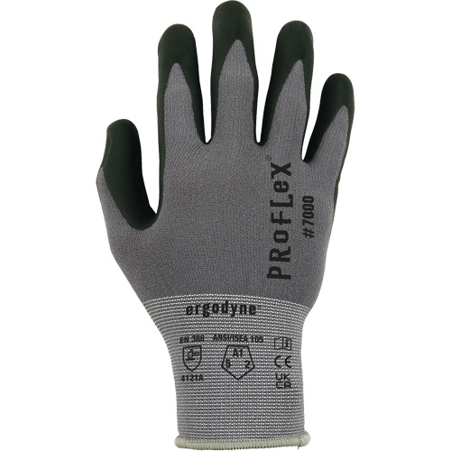 ProFlex 7000 Coated Gloves, Size Small, 15 Gauge, Foam Nitrile Coated, Nylon/Spandex Shell, ASTM ANSI Level A1/EN 388 Level 1/EN 388 Level A Cam Industrial
