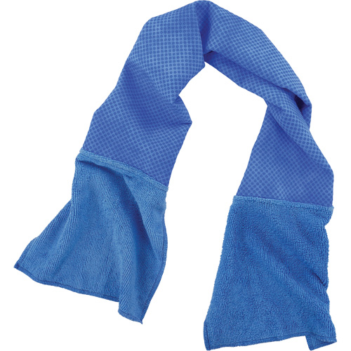 Serviette refroidissante et nettoyante d'usage multiple Chill-Its 6604, Bleu Cam Industrial