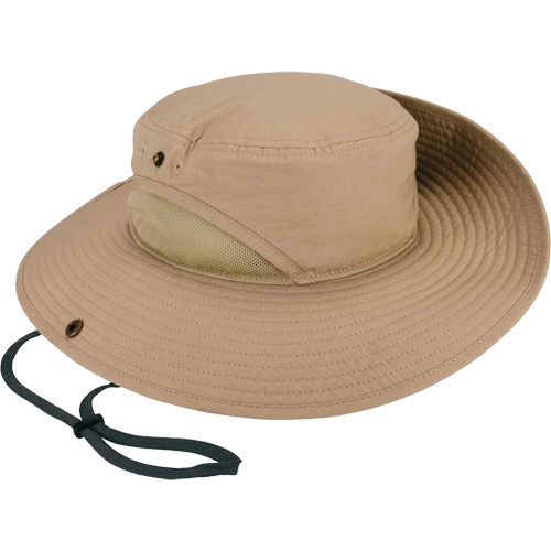 Chapeau l&eacute;ger de forestier Chill-Its 8936 avec panneau en maille, Khaki Cam Industrial