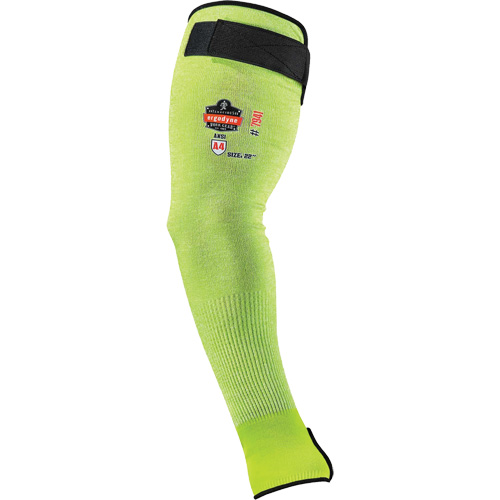 Manche de protection contre la coupe ProFlex 7941-PR, TenaLux, 22", ASTM ANSI niveau A4/EN 388 niveau D, Lime haute visibilit&eacute; Cam Industrial