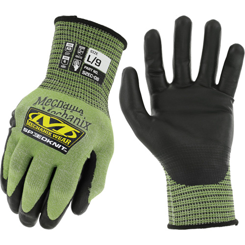 Gants r&eacute;sistants aux coupures SpeeKnit S2EC06, Taille Petit/7, Calibre 18, Rev&ecirc;tement Ur&eacute;thane, Enveloppe en PEHP/Tungst&egrave;ne, ASTM ANSI niveau A4/EN 388 niveau D Cam Industrial