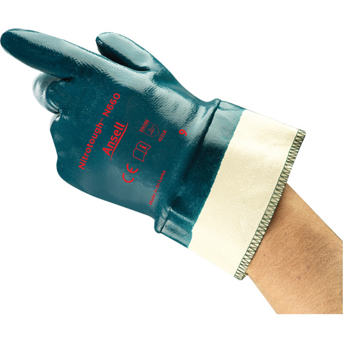 Gants Nitrotough N660, 9, R&ecirc;vetement Nitrile, Enveloppe en Coton Cam Industrial