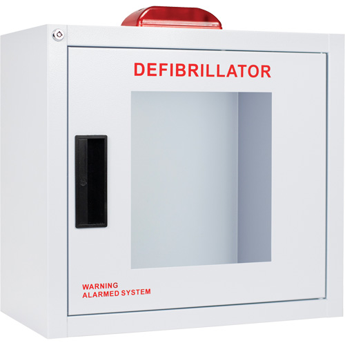 Standard Large AED Cabinet with Alarm & Strobe, Zoll AED Plus&reg;/Zoll AED 3/Cardio-Science/Physio-Control For, Non-Medical Cam Industrial