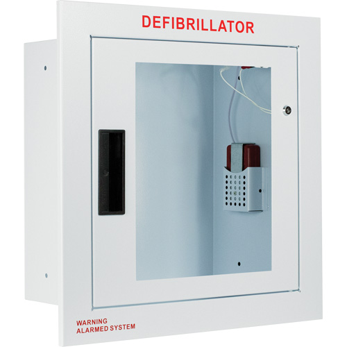 Fully Recessed Large Cabinet with Alarm, Zoll AED Plus&reg;/Zoll AED 3/Cardio-Science/Physio-Control For, Non-Medical Cam Industrial