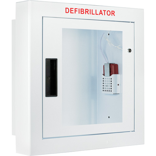 Semi-Recessed Large Cabinet with Alarm, Zoll AED Plus&reg;/Zoll AED 3/Cardio-Science/Physio-Control For, Non-Medical Cam Industrial