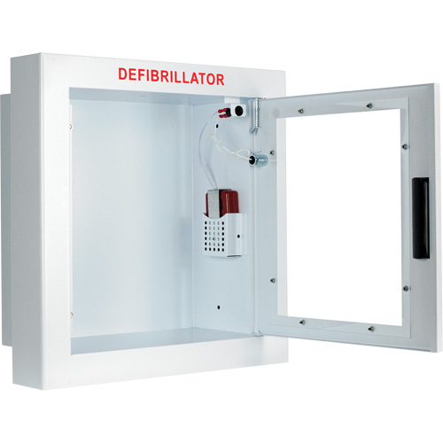 Semi-Recessed Large Cabinet with Alarm, Zoll AED Plus&reg;/Zoll AED 3/Cardio-Science/Physio-Control For, Non-Medical Cam Industrial