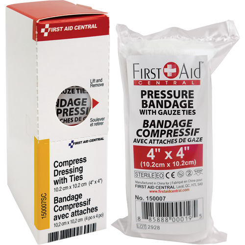Recharge de bandages compressifs avec attaches SmartCompliance, 4" lo x 4" la Cam Industrial