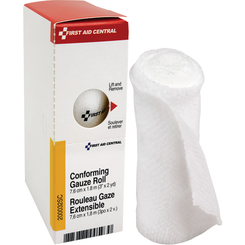 Recharge de bandage en gaze &eacute;tirable et conforme SmartCompliance, Rouleau, 6' lo x 3" la, St&eacute;rile, Dispositif m&eacute;dical Classe 1 Cam Industrial