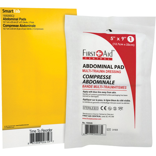 SmartCompliance&reg; Refill Abdominal Trauma Pads Cam Industrial