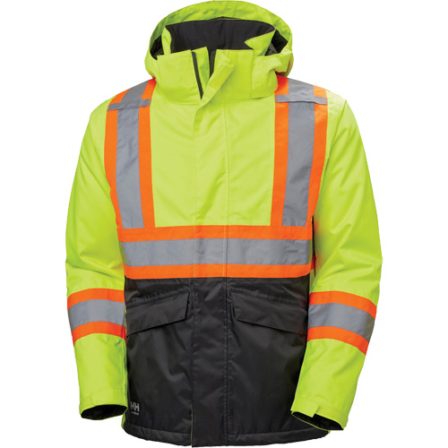 Alta Winter Jacket, Polyester, Black/High Visibility Lime-Yellow, Small Cam Industrial