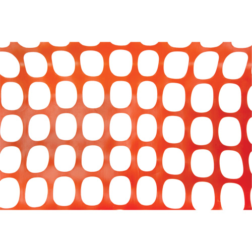 Heavy-Duty Safety Fence, 100' L x 4' W, Orange Cam Industrial
