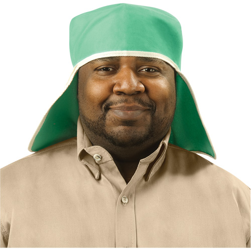 Chapeau avec couvre-nuque en coton ignifug&eacute; Weldlite, Taille unique, Vert Cam Industrial
