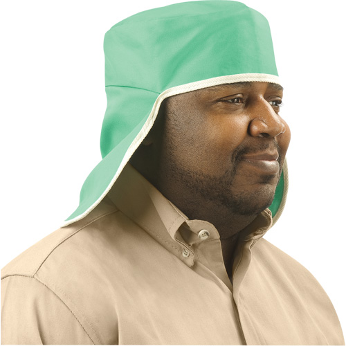 Chapeau avec couvre-nuque en coton ignifug&eacute; Weldlite, Taille unique, Vert Cam Industrial