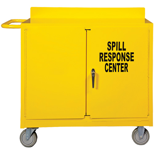 Spill Control Center Cart, 18" L x 38.375" W x 36" H Cam Industrial