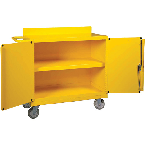 Spill Control Center Cart, 18" L x 38.375" W x 36" H Cam Industrial