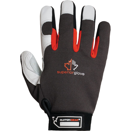 Gants de m&eacute;canicien Clutch Gear Thinsulate, Paume Cuir fleur de ch&egrave;vre/Cuir refendu, Taille Petit/7 Cam Industrial