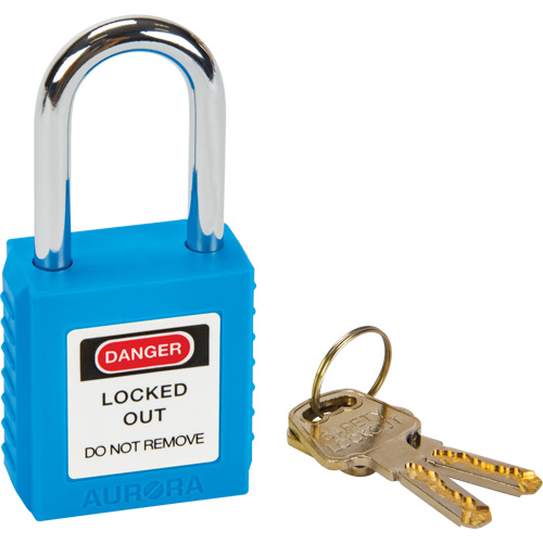 Verrouillage pour les consignations, Cadenas de s&eacute;curit&eacute;, Cl&eacute;s diff&eacute;rentes, Thermoplastique, Largeur de 1-1/2" Cam Industrial